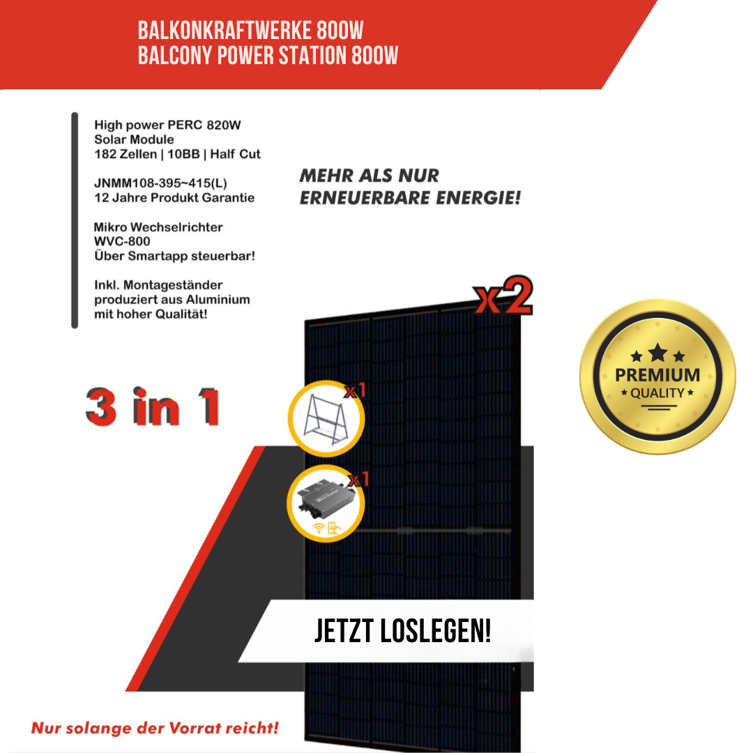 800 Watt Balkonkraftwerk