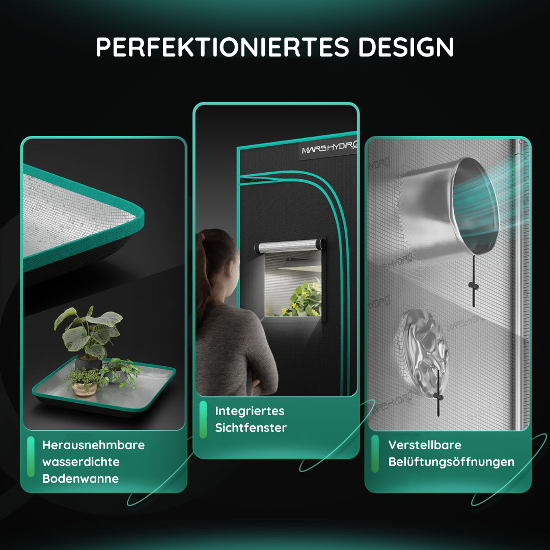 Marshydro TS600  Growkomplettset - 60cm x 60cm x 140cm