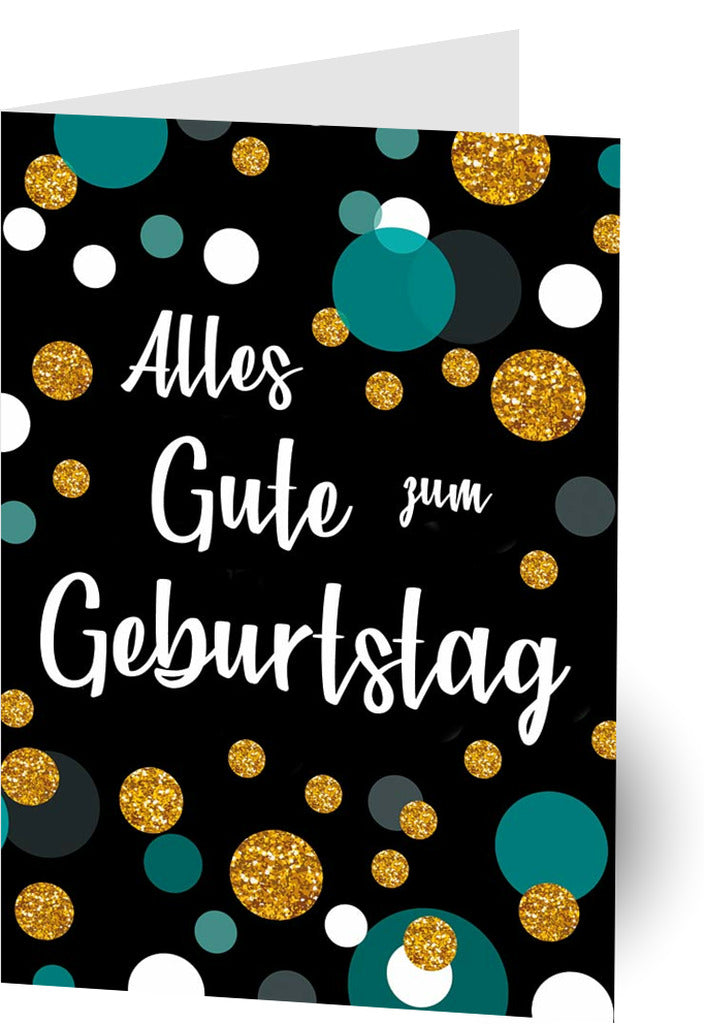 Goldkarte Geburtstag "all the best" - (1g - 5g)