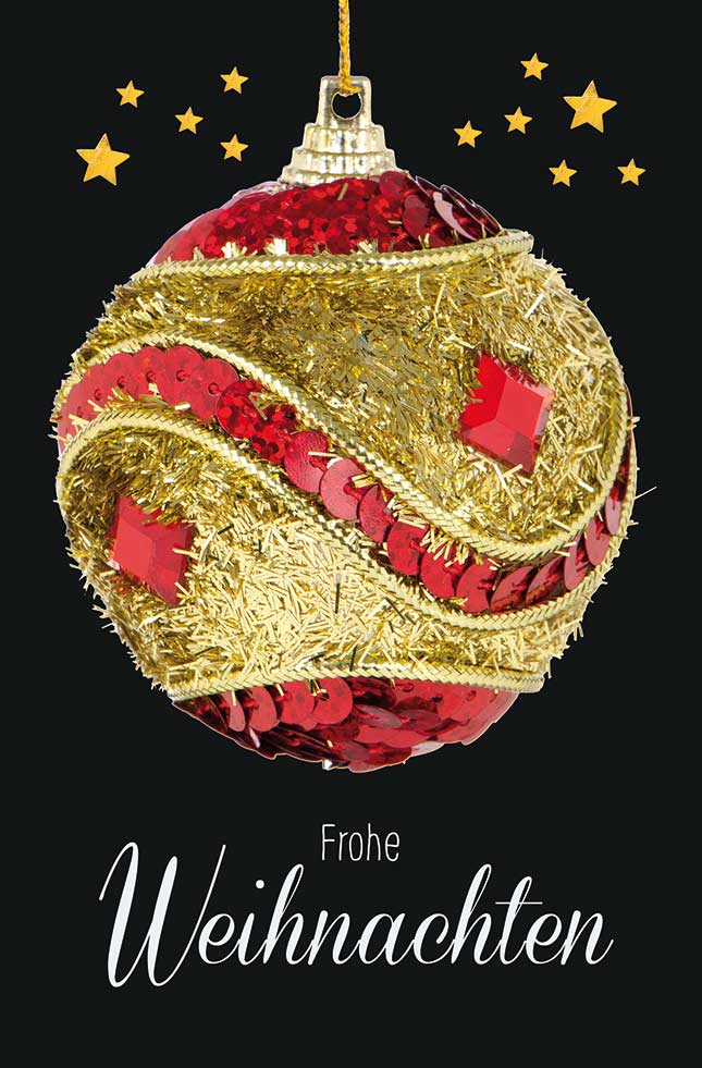 Goldkarte Weihnachten "christmas ball" - (1g - 5g)