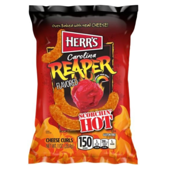 Herrs Carolina Reaper Cheese Curls 28g