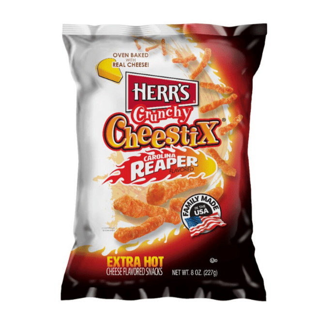 Herrs Crunchy Cheestix Carolina Reaper 227g