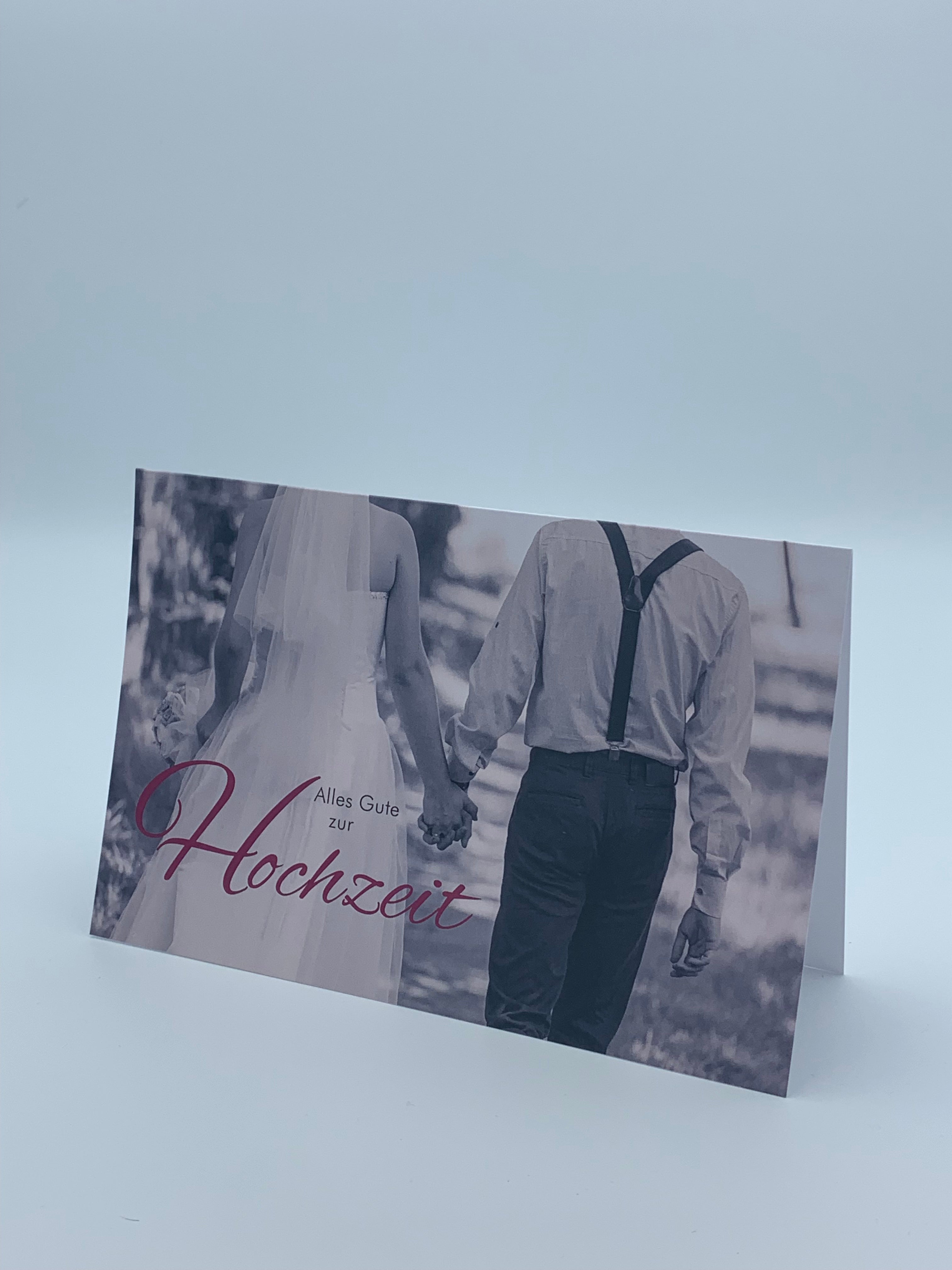 Goldkarte Hochzeit "hand in hand" - (1g - 5g)