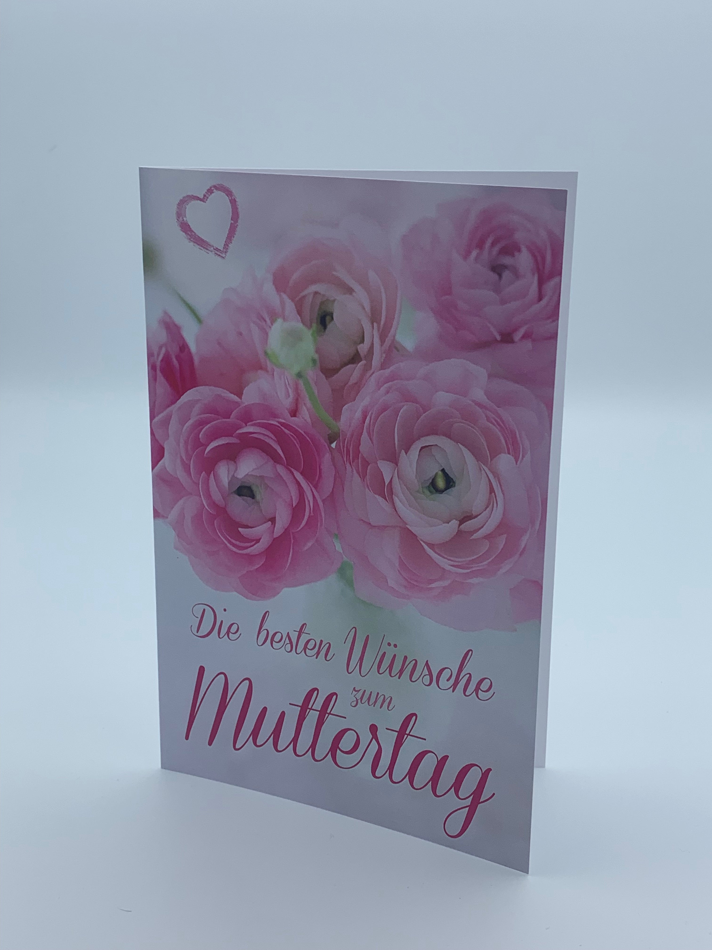 Goldkarte Muttertag "pink flowers" - (1g - 5g)