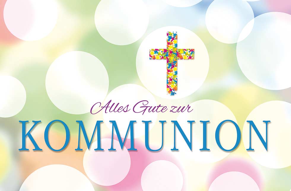 Goldkarte Kommunion "best wishes" - (1g - 5g)