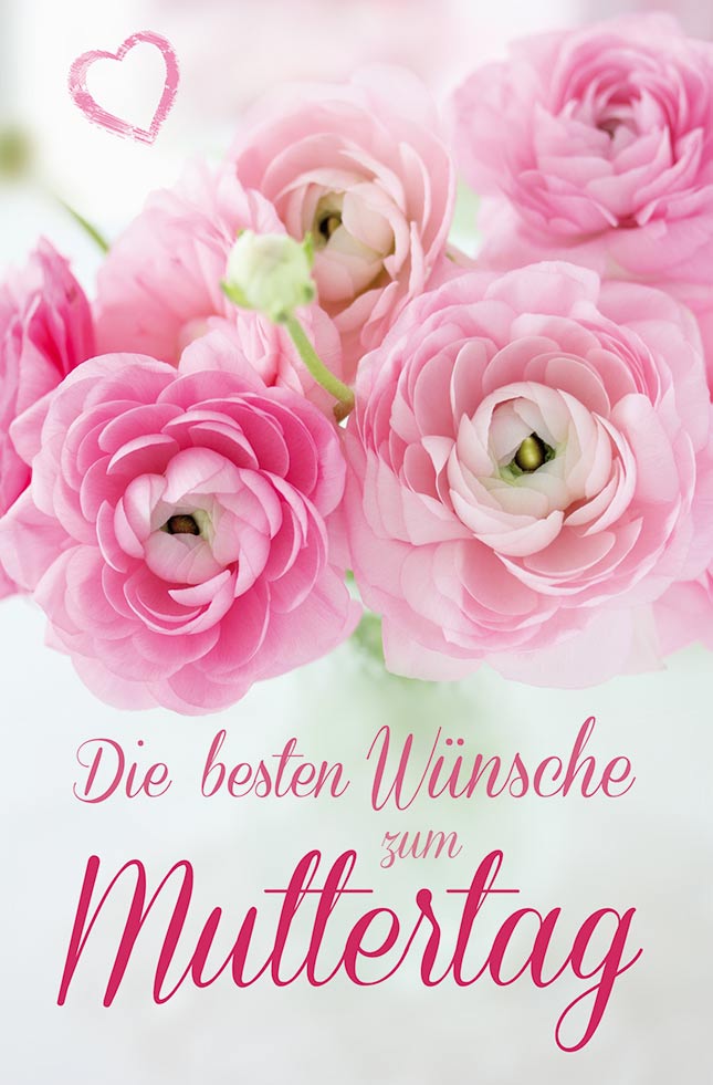 Goldkarte Muttertag "pink flowers" - (1g - 5g)