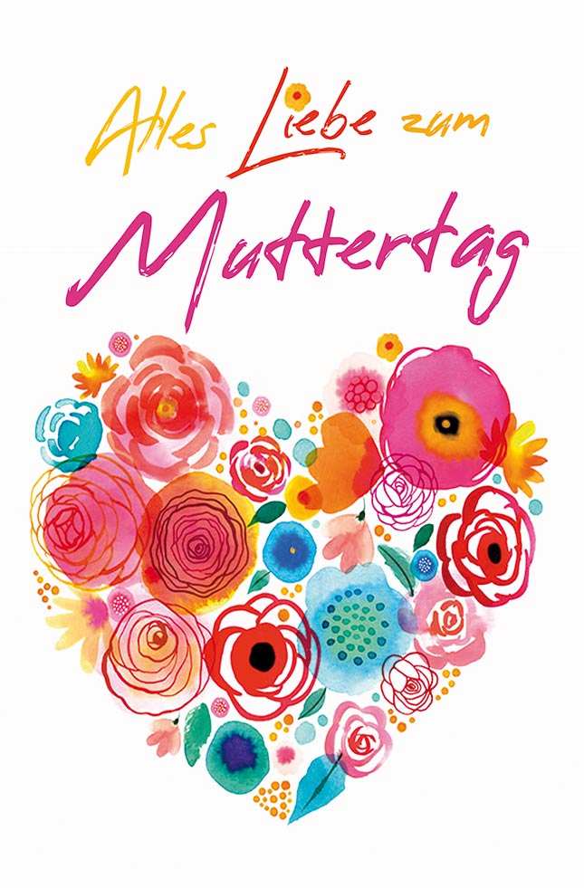 Goldkarte Muttertag "colorful" - (1g - 5g)