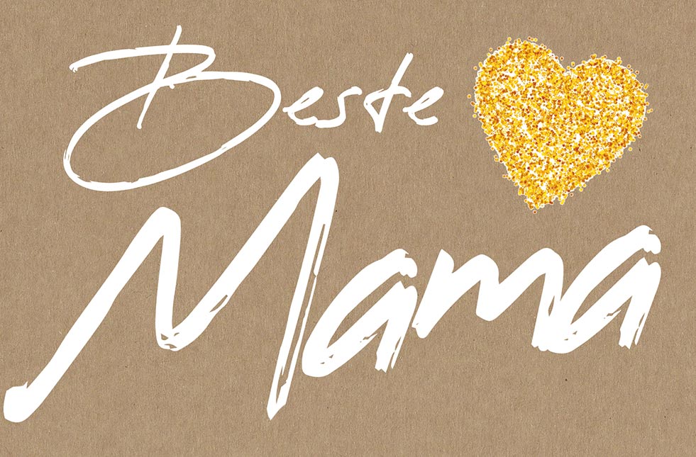 Goldkarte Muttertag "bestmom" - (1g - 5g)